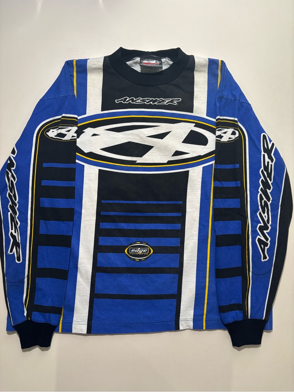 Vintage Answer Racing biker long sleeve all over print shirt (elbow padding)